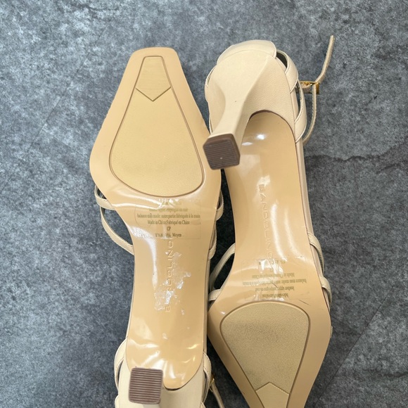 Genuine leather cream heels - Picture 8 of 9